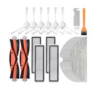 Filtro Hepa de paño de fregona de Cepillo Lateral/Principal Compatible con XiaoMi Dreame D9 y BOT L10 Pro Trouver Robot LDS Piezas de Repuesto for buscador de fregona aspiradora(Yellow)