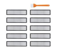 Filtro Hepa de paño de fregona de Cepillo Lateral/Principal Compatible con XiaoMi Dreame D9 y BOT L10 Pro Trouver Robot LDS Piezas de Repuesto for buscador de fregona aspiradora(Dark Khaki)