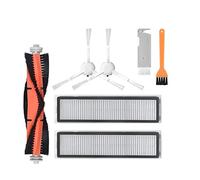 Filtro Hepa de paño de fregona de Cepillo Lateral/Principal Compatible con XiaoMi Dreame D9 y BOT L10 Pro Trouver Robot LDS Piezas de Repuesto for buscador de fregona aspiradora(Orange)