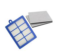 Filtro Hepa de Polvo Lavable 1 Uds H12 H13 + 2 uds Filtro de algodón de Motor Compatible con Piezas de Repuesto de aspiradora Philips Electrolux AEG(1set)
