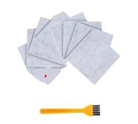 Filtro Hepa de polvo lavable 2 uds H12 H13 + filtro de algodón de Motor 4 Uds Compatible con piezas de repuesto de aspiradora Philips Electrolux AEG(Dark Grey)