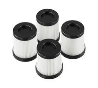 Filtro HEPA lavable de repuesto para aspiradora inalámbrica Kalado Kcv01 con sistema de filtración de 5 capas y para construcción de material de mascotas en color negro, paquete de dos (4 unidades)