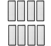 Filtro HEPA Lavable para Robot para aspirador para roborock QV 35A QV 35S para qrevo L - Reemplazo Alta Eficiencia 99.97% para polvo Mascotas - Plástico 135x50mm Pack 8