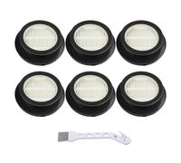 Filtro HEPA, piezas de aspiradora, para SunSare X7A-US, para Fieety para v7, filtros de repuesto lavables con cepillo de limpieza, paquete de 6 (6 unidades)