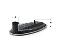 Filtro hidráulico de la caja de cambios Cartucho filtrante H 182 KIT MANN-FILTER