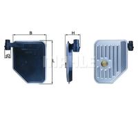 Filtro hidráulico de la caja de cambios Cartucho filtrante HX 156 KNECHT