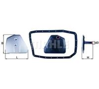 Filtro hidráulico de la caja de cambios Cartucho filtrante HX 162D MAHLE