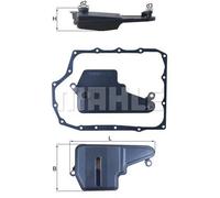 Filtro hidráulico de la caja de cambios Cartucho filtrante HX 193D KNECHT