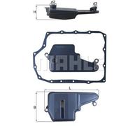 Filtro hidráulico de la caja de cambios Cartucho filtrante HX 193D MAHLE