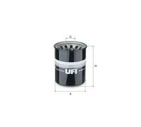 Filtro hidráulico de la dirección 80.047.00 UFI