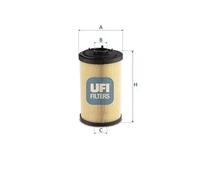 Filtro, sistema hidráulico operador UFI 83.076.00
