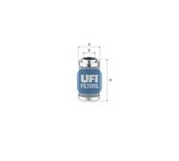 UFI Filters Filtro, sistema hidráulico operador (Ref: 85.156.00)