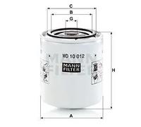Mann Filter Filtro hidráulico WD 10 012 para aplicaciones fuera de autopista