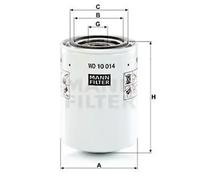 Filtro hidráulico de la dirección WD 10 014 MANN-FILTER