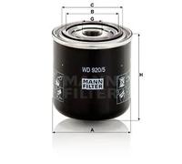 Filtro hidráulico de la dirección WD 920/5 MANN-FILTER
