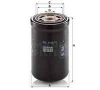 MANN-FILTER Filtro de aceite hidráulico WH 945/4 para aplicaciones fuera de autopista