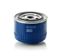 MANN-FILTER Filtro de aceite para LADA: Samara, Nova, Priora, Kalinka, 110, Niva 4x4, Vesta, NADESCHDA, Kalina, Granta, Sagona, TOSCANA (Ref: W 914/2)
