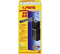 Filtro Interior de Acuario Fil 60 de Sera 06843, 380 l/h para acuarios de hasta 60 litros, con Estructura Modular con Filtro (con Esponja y carbón Activo)