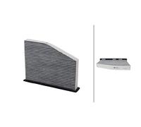HELLA 8ZC 366 120-231 - Filtro de carbono activado para Audi Q3 (8UB, 8UG) 1.4 TSI