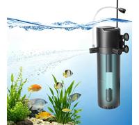 Filtro interior para acuario, filtro 5en1 con esterilizador UV&temporizador