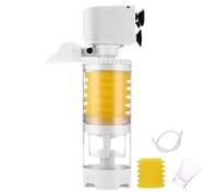 Filtro interno de acuario - Filtro de oxigenación mejorado para tanque de 100 litros | Filtro de esponja para peceras | Filtro Fishtopia de diseño silencioso | Esponja bioquímica 3 en 1 ajustable