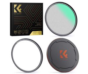 Filtro K&F Concept Magnetic 1/4 Black Mist Nano-X que incluye anillo adaptador y tapa de lente 77 mm