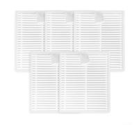 Filtro Lavable para Roborock para q7 M5 Pack de 5 Filtro Lavable | Lavable y reutilizable, captura para polvo fino, aire para limpio, pack económico 5 unidades, blanco