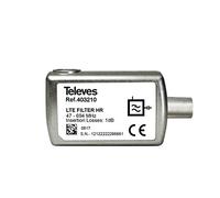 Filtro LTE 5G de Interior con Corte en el Canal 48 Conector CEI Televes