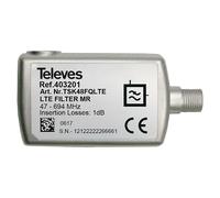Filtro LTE 5G MR con paso de DC (Plateado, 1 ud.)