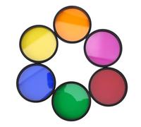 Filtro Lunar para Telescopio de 2 Pulgadas, Juego de Filtros de 6 Colores (Rojo, Naranja, Amarillo, Verde, Azul, Morado), Filtro de Nebulosa para Telescopio M48x0,75 Mm, Filtros