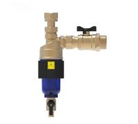 Filtro magnético DN20 de 3/4 pulgadas con llave de paso, separador de lodos para calefacción por suelo radiante y caldera de pared, red de acero inoxidable para eliminar el óxido y la cal, mejora la