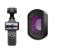 Filtro magnético para DJI Osmo Pocket 4, CPL negro 1/4 niebla UV, anti contaminación lumínica, gran angular, accesorios de lente de vidrio óptico HD/revestimiento múltiple (filtro de gran angular)