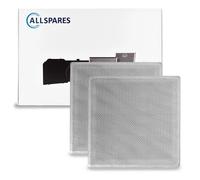 Filtro metálico AllSpares (2 unidades) para campanas extractoras compatibles con