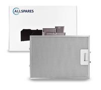 Filtro metálico AllSpares para campanas extractoras, apto para Novy 606-8030 (31