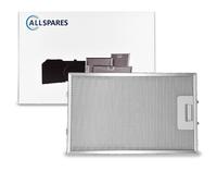 Filtro metálico AllSpares para campanas extractoras, compatible con AEG 40551016