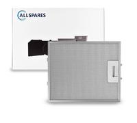 Filtro metálico AllSpares para campanas extractoras, compatible con AEG-Electrol