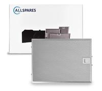 Filtro metálico AllSpares para campanas extractoras, compatible con Bosch, Sieme