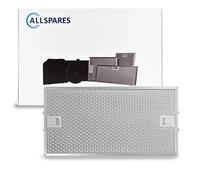 AllSpares Filtro de grasa metálico para campanas de cocina Bosch Siemens Neff Gaggenau 00434107, 434107 | 403 x 208 x 8 mm