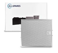 Filtro metálico AllSpares para campanas extractoras, compatible con Bosch Siemen