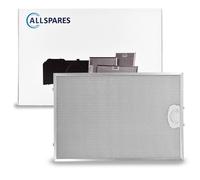 Filtro metálico AllSpares para campanas extractoras, compatible con Bosch Siemen
