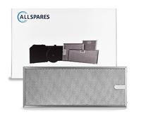 Filtro metálico AllSpares para campanas extractoras, compatible con Novy 563-803