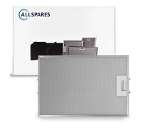 Filtro metálico AllSpares para campanas extractoras, compatible con Pelgrim 8801