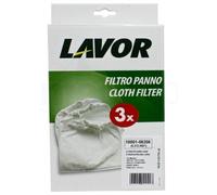 Filtro Paño Aspiradora Lavor Ashley 110 111 200 411 901 1000 Joker1400S 3 Piezas
