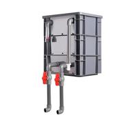 Filtro para Acuario, Caja de Goteo Grande para Filtro de Acuario - Kit de Filtro Externo para el Ciclo del Agua para estanques y peceras (60x40x44cm) - Caja de Goteo, no Incluye Bomba ni Mat