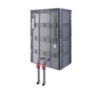 Filtro para Acuario, Caja de Goteo Grande para Filtro de Acuario - Kit de Filtro Externo para el Ciclo del Agua para estanques y peceras (60x40x44cm) - Caja de Goteo, no Incluye Bomba ni Mat