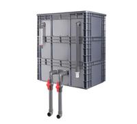 Filtro para Acuario, Caja de Goteo Grande para Filtro de Acuario - Kit de Filtro Externo para el Ciclo del Agua para estanques y peceras (60x40x44cm) - Caja de Goteo, no Incluye Bomba ni Mat