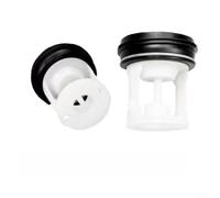 Filtro para bomba de desagüe de lavadora, rosca de 58 mm, plástico blanco | Diámetro de rosca de 58 mm, altura de 63,5 mm, evita obstrucciones, drenaje suave, construcción de plástico blanco
