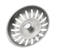 Filtro para el fregadero de la cocina Tapón de colador for fregadero cocina, cesta filtro desagüe for lavabo agua, accesorios drenaje acero inoxidable negro(Light Grey)