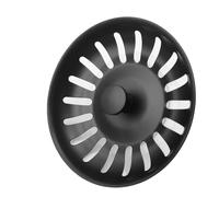 Filtro para el fregadero de la cocina Tapón de colador for fregadero cocina, cesta filtro desagüe for lavabo agua, accesorios drenaje acero inoxidable negro(Nickel)