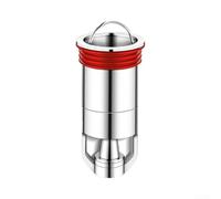Filtro para Fregadero para acero Inoxidable con Cesta Extraíble - Tapón de Desagüe Estándar Antiobstrucción para Bañera y Cocina - Captura Pelos y Residuos - 8.3cm(Silver)